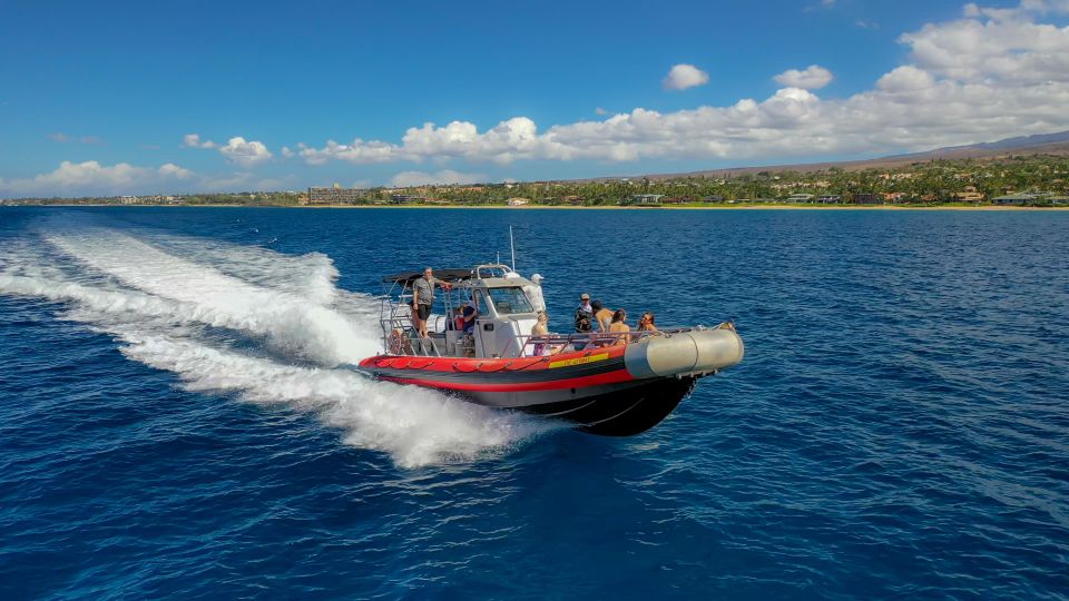 From Kihei: Molokini Snorkel 2-Hour Adventure - Makena Bay: safety briefing, whale lookout, then cruising into position