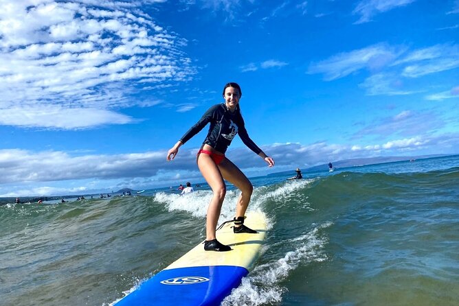 Group Surf Lesson at Kalama Beach in Kihei - What You’ll Notice Right Away