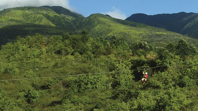 Maui 8 line Zipline Adventure: Soar above valleys & Island views - The first big views: a panorama that frames the whole course