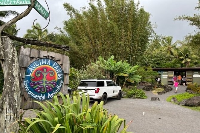 Maui by Storm: Epic Private Luxury Road to Hana Adventure Tour - Laulima Farm for tropical fruit and local coffee