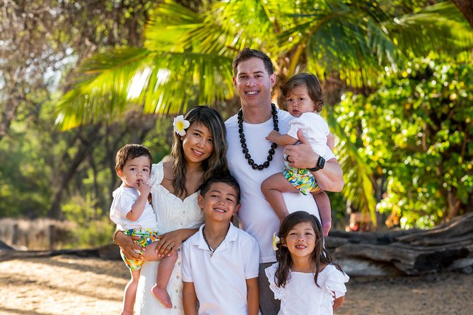Maui Family and Couple Beach Photo Session - What to expect at Po‘olenalena: multiple backdrops in one smooth flow