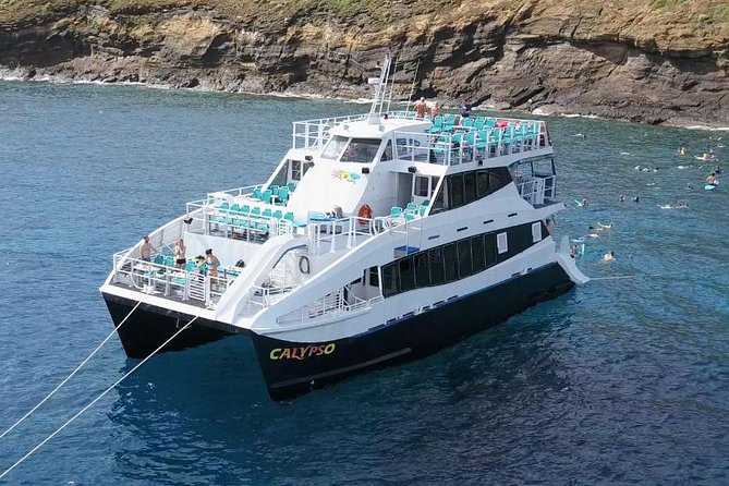 Maui Snorkeling Adventure From Ma'alaea Harbor to Molokini - The Calypso Boat Day: Slides, glass-bottom views, and comfort at sea