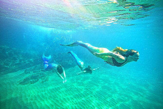 Mermaid Ocean Swimming Lesson in Maui - Makena Bay’s calm water makes the whole idea work