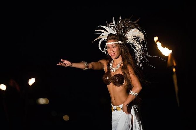 Myths of Maui Luau Dinner and Show - The show: live Hawaiian music, multi-island dances, and fire-knife finale