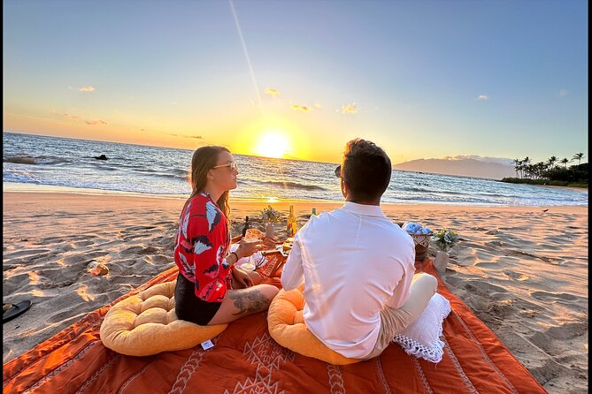 Romantic Sunset Picnic at Pristine Beach with Photo & Video - Step-by-Step: How Your Private Picnic Unfolds