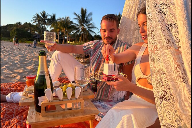 Romantic Sunset Picnic at Pristine Beach with Photo & Video - Photos and Video Keepsakes You Can Actually Use
