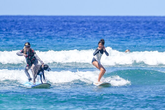 Semi Private Surf Lessons with Experienced Coaches - Gear you get at Maui Surfer Girls: boards, booties, rash guards