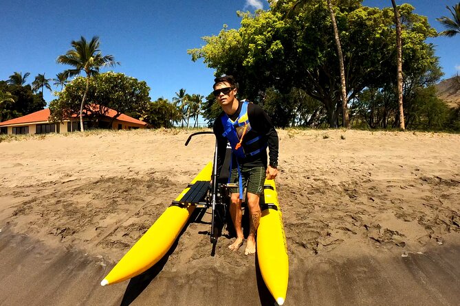 Water Bike Tour in South Maui - The black sand beach viewpoint: rare scenery without the landing hassle